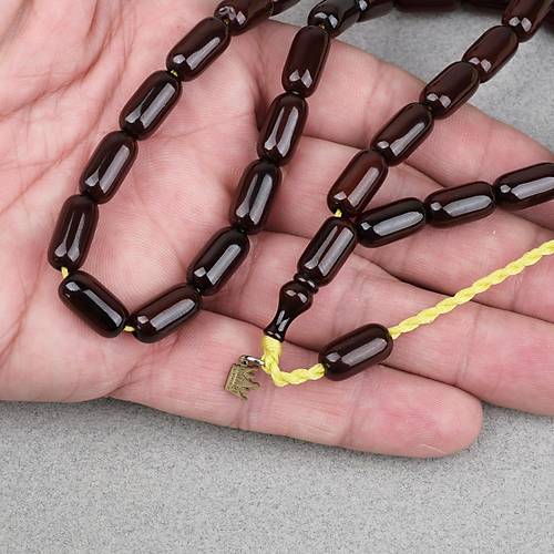 Omari S�kma Kehribar Kaps�l Kesim Oturtma �mameli Sistemli 7.5x14mm Tesbih