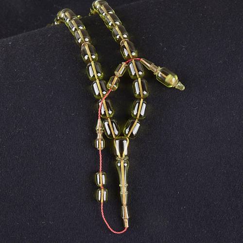 Katalin �ubuk Kaps�l Kesim 8x15.5mm Tesbih -Ye�il-�brahim Atasever Usta ��i