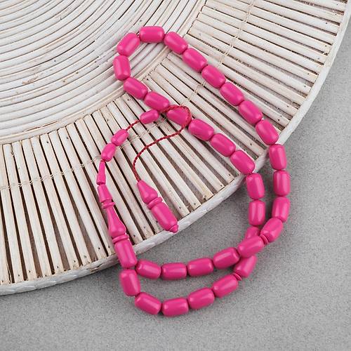 Katalin Eski Bowling Topu Obje Kaps�l Kesim 7x11mm Tebih - Magenta