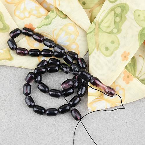 S�kma Kehribar Kaps�l Kesim 7x11mm Tesbih P�sk�ls�z