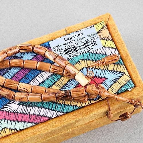 Kadim Katalin Eski ekmece Kulp Obje ekoslovak Kesme Kesim 7x11mm Tesbih