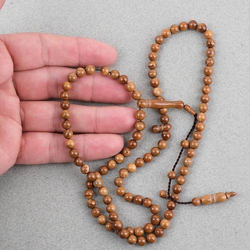 Orijinal Do�al Kuka 99'luk K�re Kesim 6mm Namaz Tesbihi