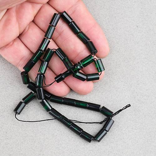 S�kma Kehribar Kesme Kesim 6x10mm Tesbih P�sk�ls�z