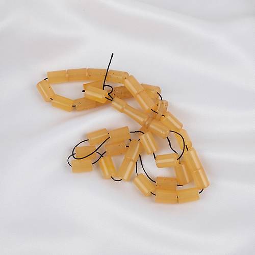 Ate� Kehribar Kesme Kesim 7x11mm Tesbih -Bal Sar�s�