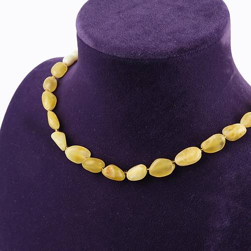 Rus Damla Kehribar Kolye(16.2�gr/52.5�cm) ve  Bileklik Seti (5.8�gr)