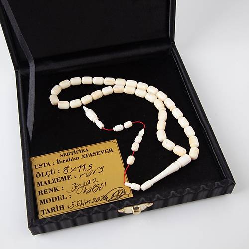 Mors Dii Kapsl Kesim 8x11.5mm Tesbih -  brahim Atasever Usta i