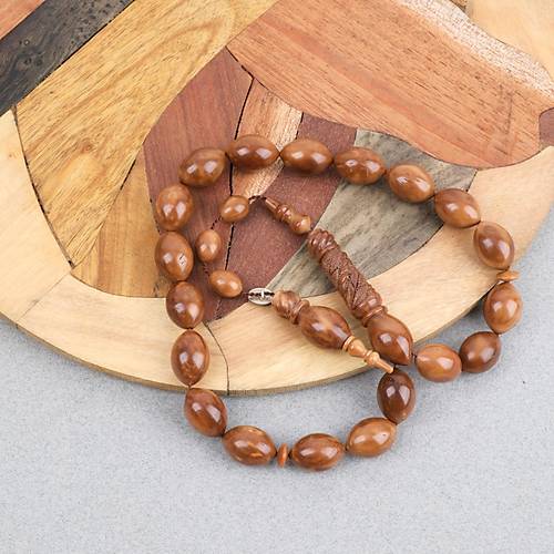 Kuka Usta ��i �mzal� �zel El ��i Oyma �mame ve Hitame Bilek Boy Beyzi Kesim 11x16mm Tesbih