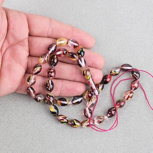 Arizona Katalin Beyzi Kesim 8x12mm Tesbih (P�sk�ls�z) - Sedefli