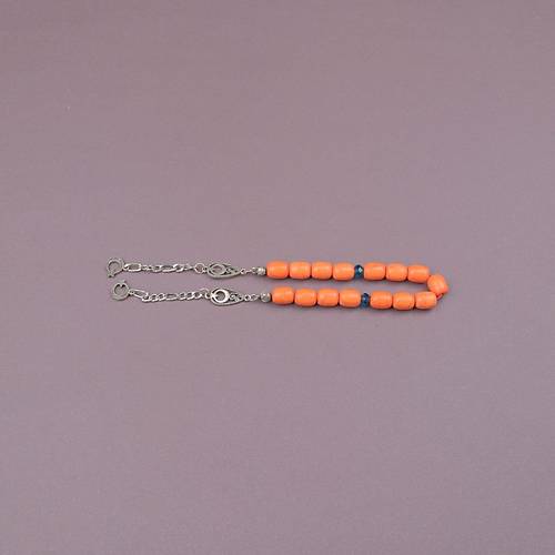 Turanj Havlit Do�al Ta� 8x11mm Kaps�l Kesim  Zaza Tesbih Kahverengi Ah�ap Kutulu