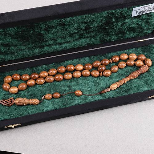 Kuka Usta ��i �mzal� �zel El ��i Oyma �mame ve Hitame Beyzi Kesim 11x15mm Tesbih