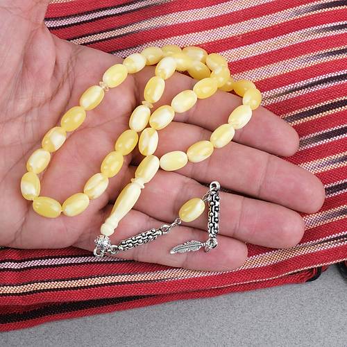 Beyrut Damla Alpaka P�sk�l Yumurta Kesim 7x11mm Tesbih