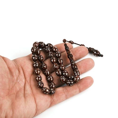 Kuka �ak�ml� Beyzi Kesim 8x11mm Tesbih