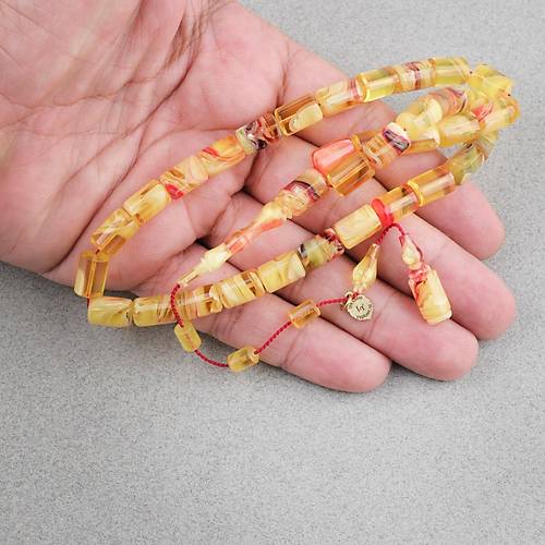 Kadim Katalin Eski Obje Usta i mzal Kesme Kesim 7.5x11mm Tesbih