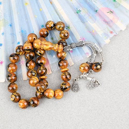 Galalit Sedefli Alpaka P�sk�l K�re Kesim 10mm Tesbih