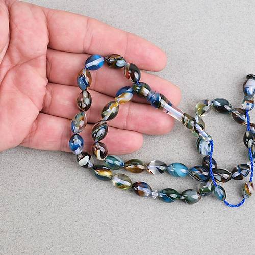 Arizona Katalin Sistemli Beyzi Kesim 8x12mm Tesbih