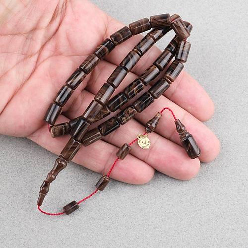 Kadim Katalin �ekoslovak Eski Obje Usta ��i �mzal� Kesme Kesim 7x11mm Tesbih