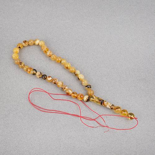 Damla Kehribar K�re Kesim 8mm Tesbih