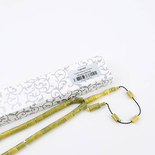 Katalin Usta i mzal Kesme Kesim 7x11mm Tesbih - Fstk Yeil