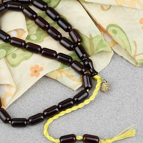 Omari S�kma Kehribar Kaps�l Kesim Oturtma �mameli Sistemli 6x11mm Tesbih