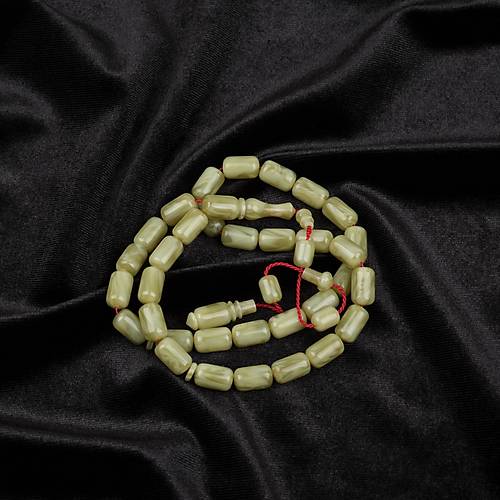 Galalit Kapsl Kesim 7.5x12mm Tesbih -Yeil