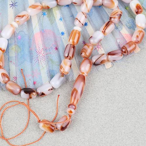 Arizona Katalin Kaps�l Kesim 8x12mm Tesbih (P�sk�ls�z) - Kahverengi