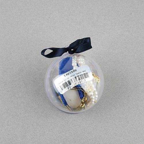 Fanus ��erisinde Mini Kuran ve Tesbih Seti