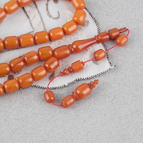 Kadim Katalin Eski Obje Usta ��i Kaps�l Kesim 8.5x10mm Tesbih