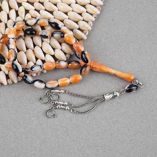 Galalit Alpaka P�sk�ll� Beyzi Kesim 8x12mm Tesbih