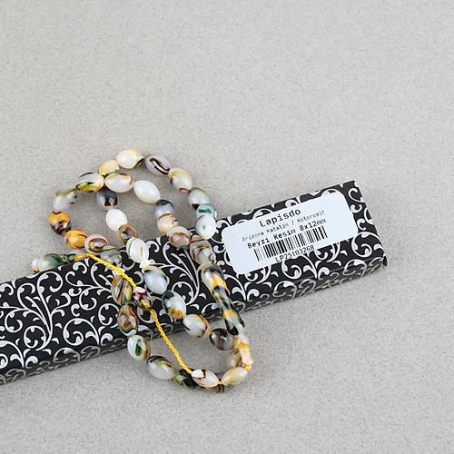 Arizona Katalin Sistemli Beyzi Kesim 8x12mm Tesbih