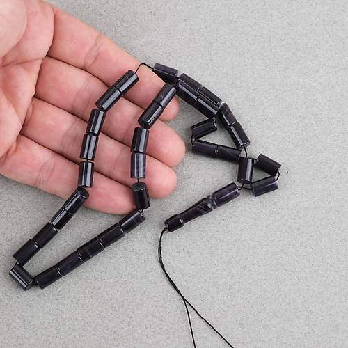 S�kma Kehribar Kesme Kesim 7x11mm Tesbih