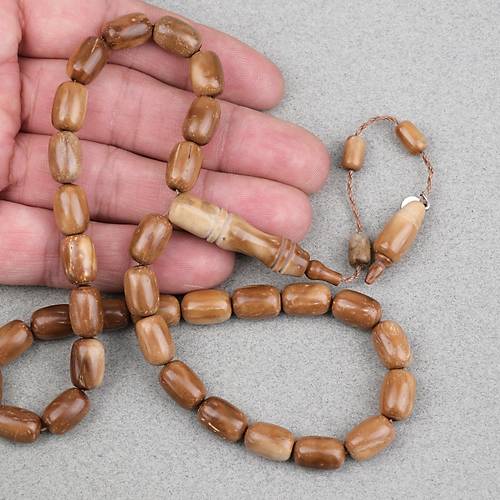 Kuka Ger�ek Do�al Lapisdo �mzal� Kaps�l Kesim 8x12.5mm Tesbih