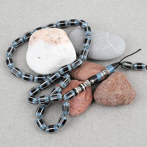 Erzurum Oltu 925A Gm leme Nakka mame Usta i mzal Kapsl Kesim 7x11mm Tesbih