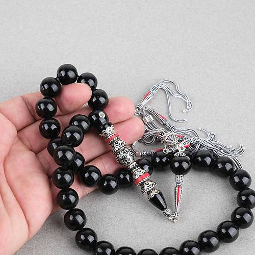 S�kma Kehribar 925Ayar G�m�� P�sk�l �zel G�m�� Nak�� �mame K�re Kesim 13mm Tesbih