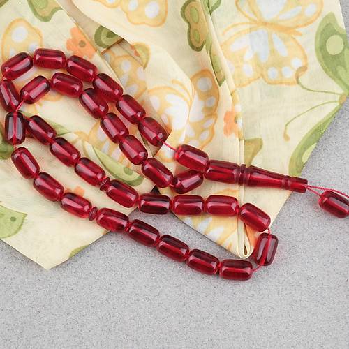 S�kma Kehribar Kaps�l Kesim 7x11mm Tesbih P�sk�ls�z