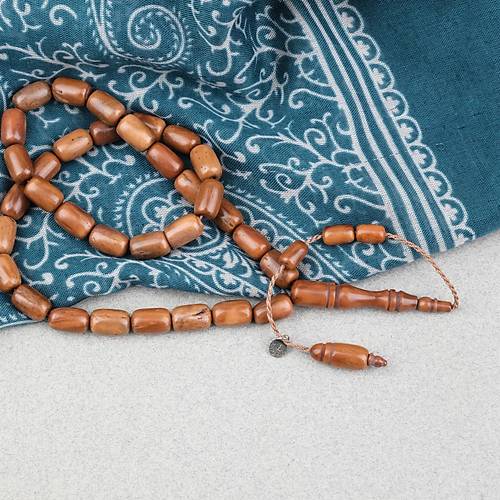 Kuka Ger�ek Do�al Lapisdo �mzal� Kaps�l Kesim 7x11.5mm Tesbih