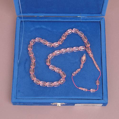 �brahim Atasever Usta ��i �mzal� Alman Katalin Kaps�l Kesim 9x12mm Tesbih - G�l Kurusu