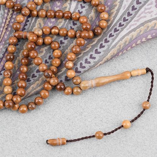 Orijinal Do�al Kuka 99'luk K�re Kesim 5mm Namaz Tesbihi