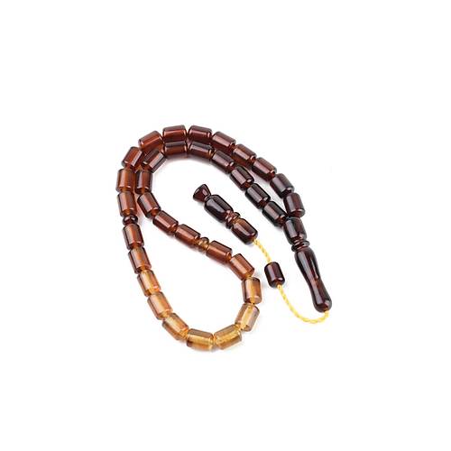 Sumatra Kaya Damla Kehribar Kapsl Kesim 9x13mm Tesbih
