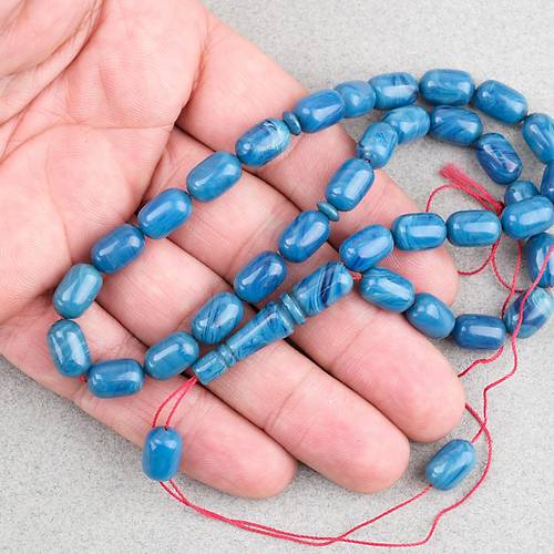 S�kma Kehribar Kaps�l Kesim 7x11mm Tesbih P�sk�ls�z