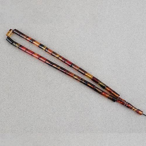 S�kma Kehribar Kesme Kesim 6x10mm Tesbih P�sk�ls�z