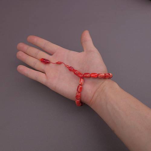 Katalin Alacal� Usta El ��i �mzal� Efe Boy Kaps�l Kesim Sistemli  9x12.5mm Tesbih