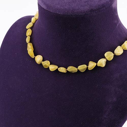 Rus Damla Kehribar Kolye(12.2�gr/55.5�cm) ve �Bileklik Seti (5.2�gr)