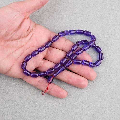 S�kma Kehribar Kaps�l Kesim 7x11mm Tesbih P�sk�ls�z