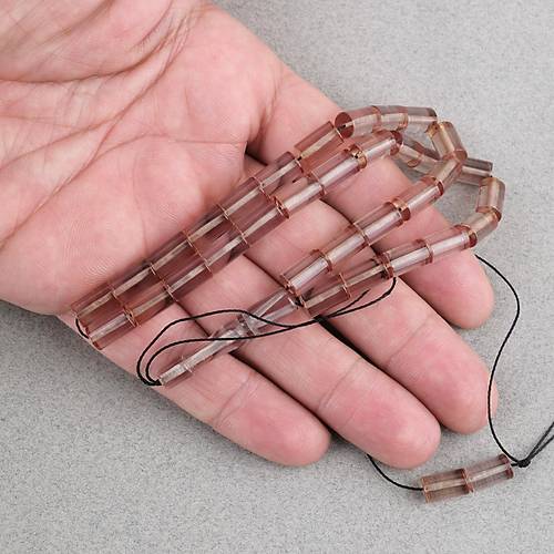 Ate� Kehribar Kesme Kesim 6x10mm Tesbih P�sk�ls�z