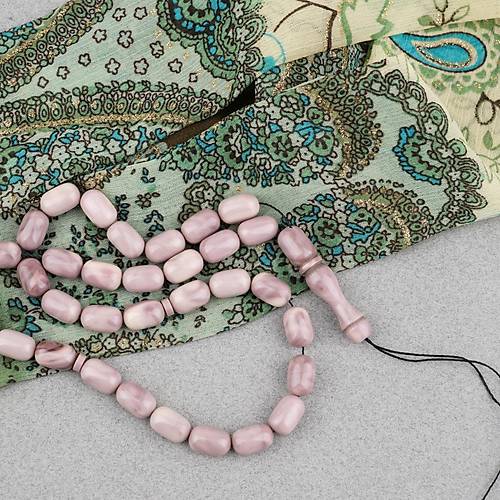 S�kma Kehribar Kaps�l Kesim 7x11mm Tesbih P�sk�ls�z