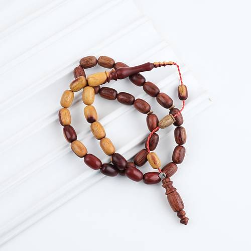 Sandal Aac Krmz Kapsl Kesim 9x14mm Tesbih