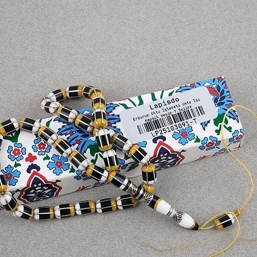 Erzurum Oltu 925A Gm leme Nakka mame Usta i mzal Kapsl Kesim 7.5x11mm Tesbih