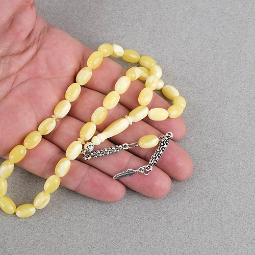 Beyrut Damla Alpaka P�sk�l Yumurta Kesim 7x11mm Tesbih