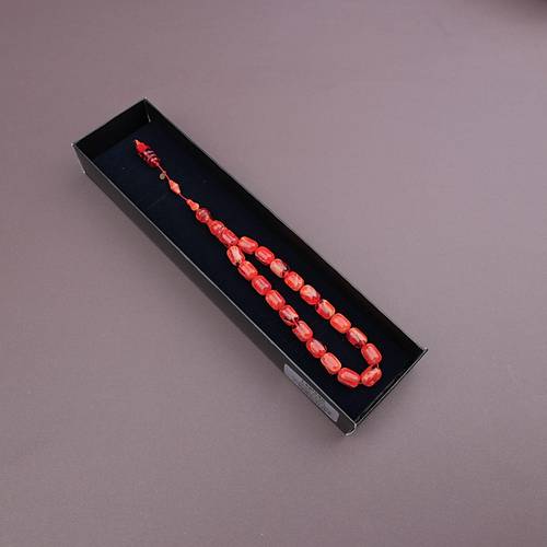 Katalin Alacal� Usta El ��i �mzal� Efe Boy Kaps�l Kesim Sistemli  9x12.5mm Tesbih