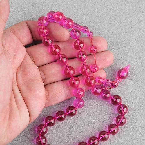 Alman Katalin Usta i Kre Kesim 10mm Tesbih -Magenta
